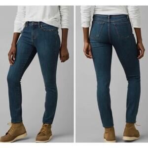 NWT Womens Size 6/28 Prana Sienna Jeans True Blue Mid-Rise Outdoor Organic Denim